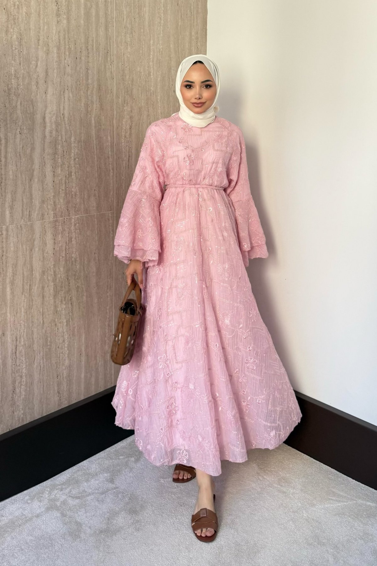 Bai Elbise - Pembe