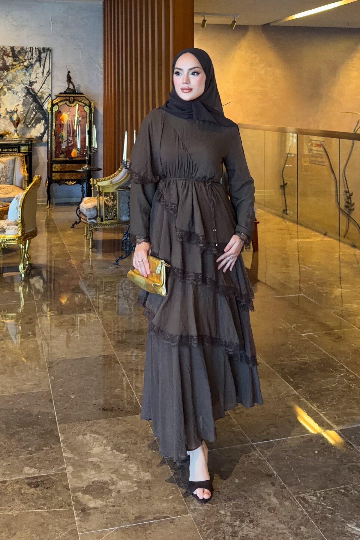 Lina Elbise - Kahverengi