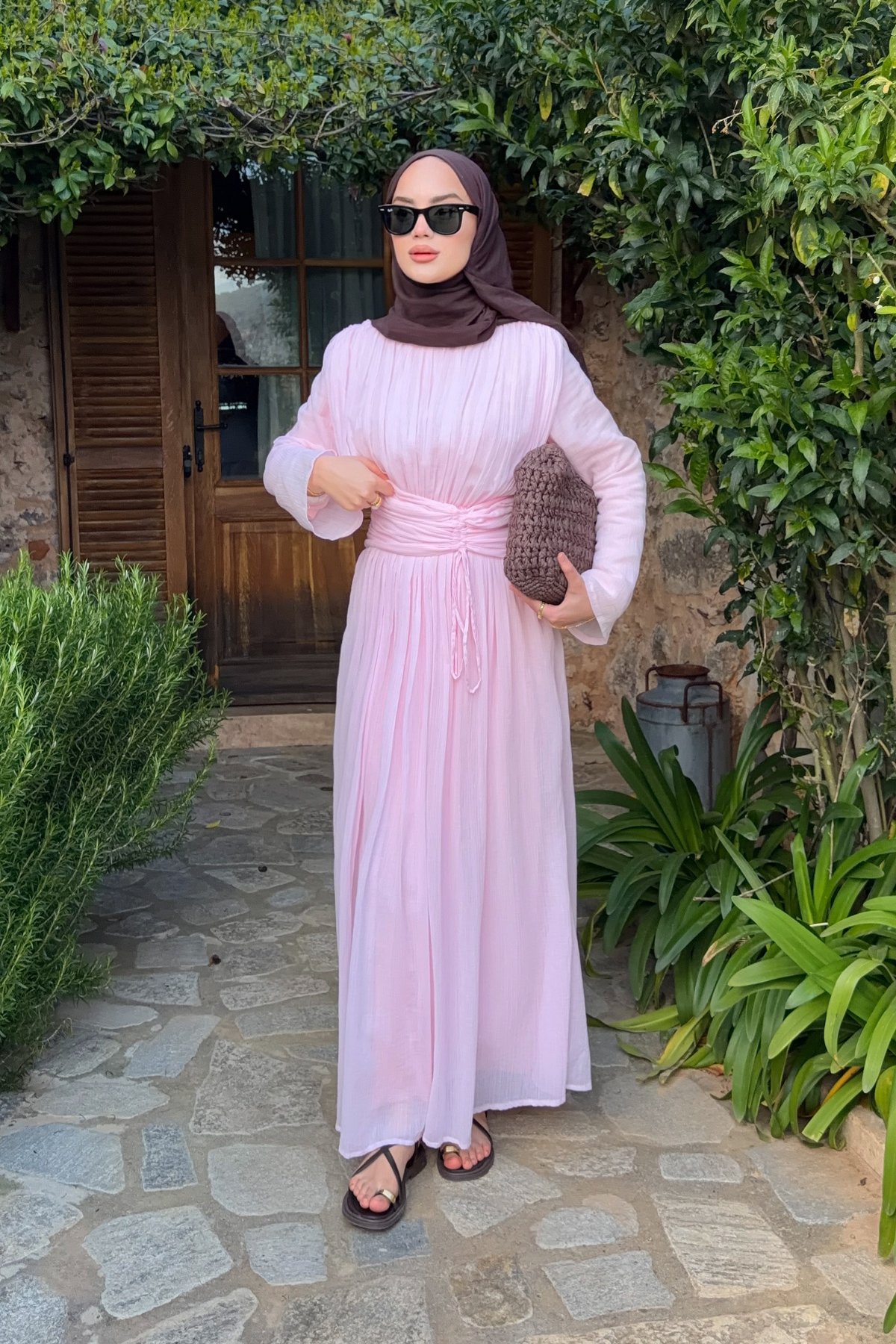 Maun Elbise - Pembe