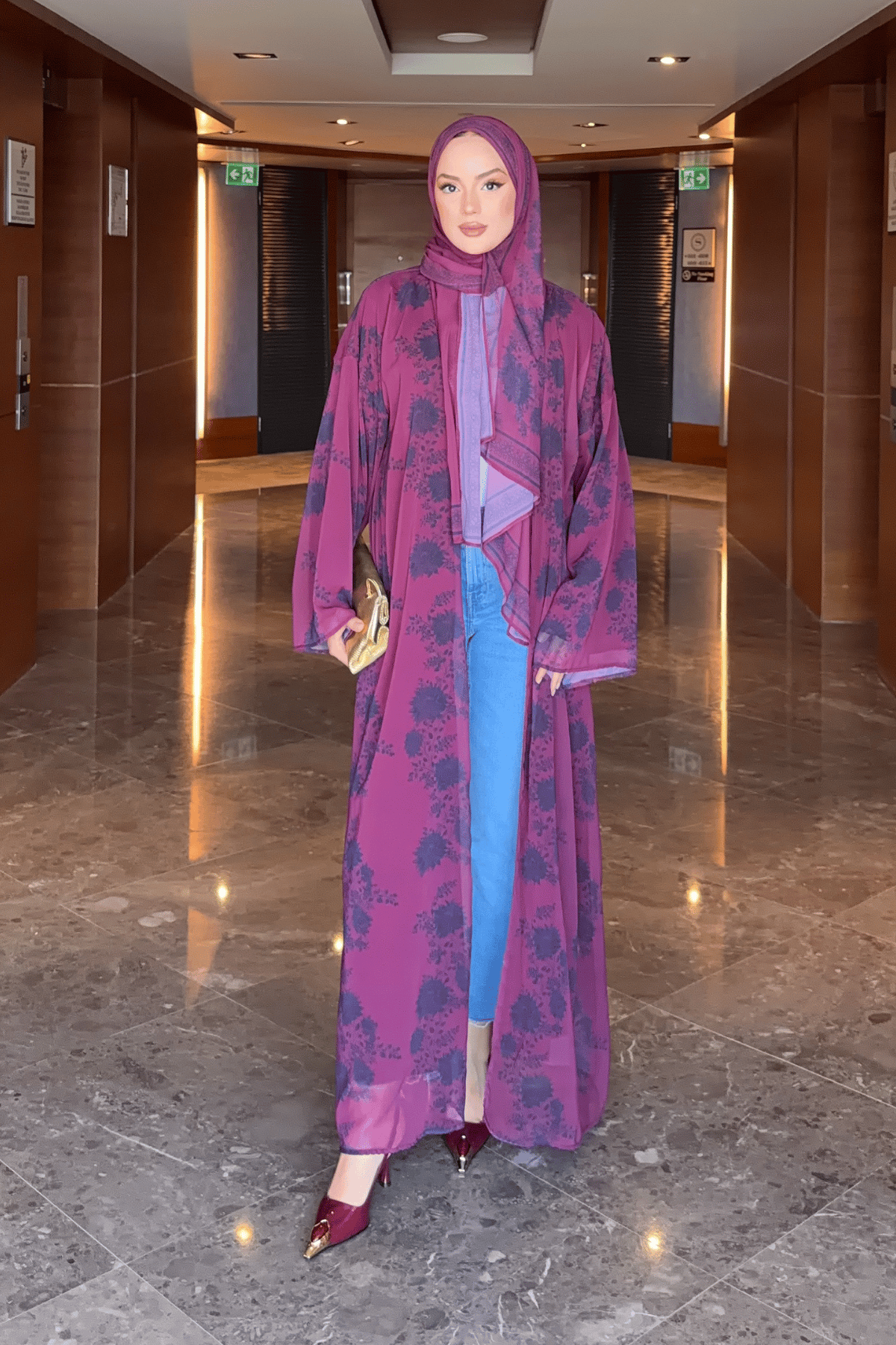 Nayra Abaya - Bordo