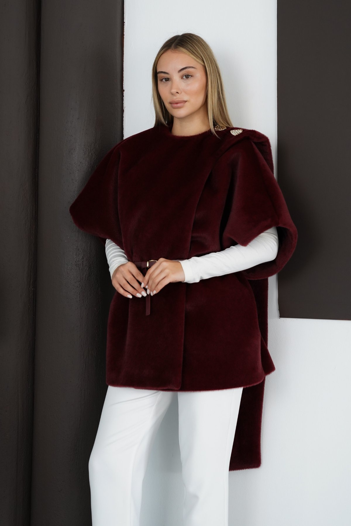 Noelle Yelek - Bordo