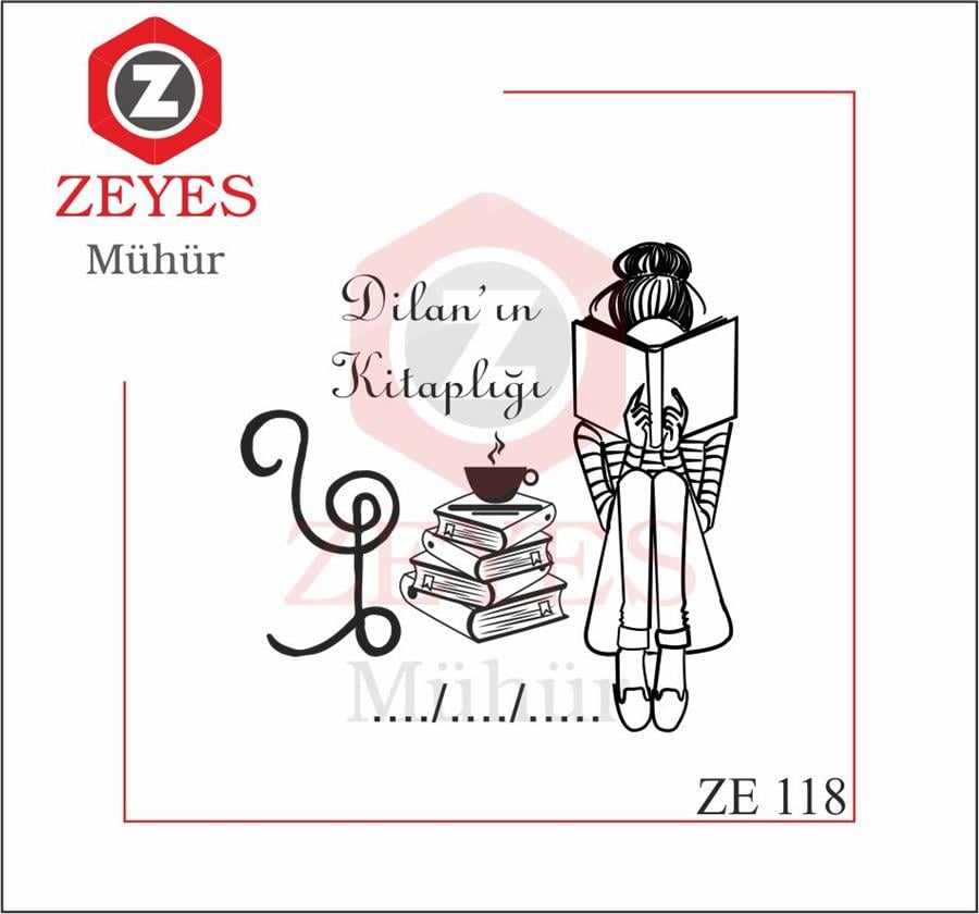  Kitap Okuyan Kiz ve Kitaplar  ZE 118