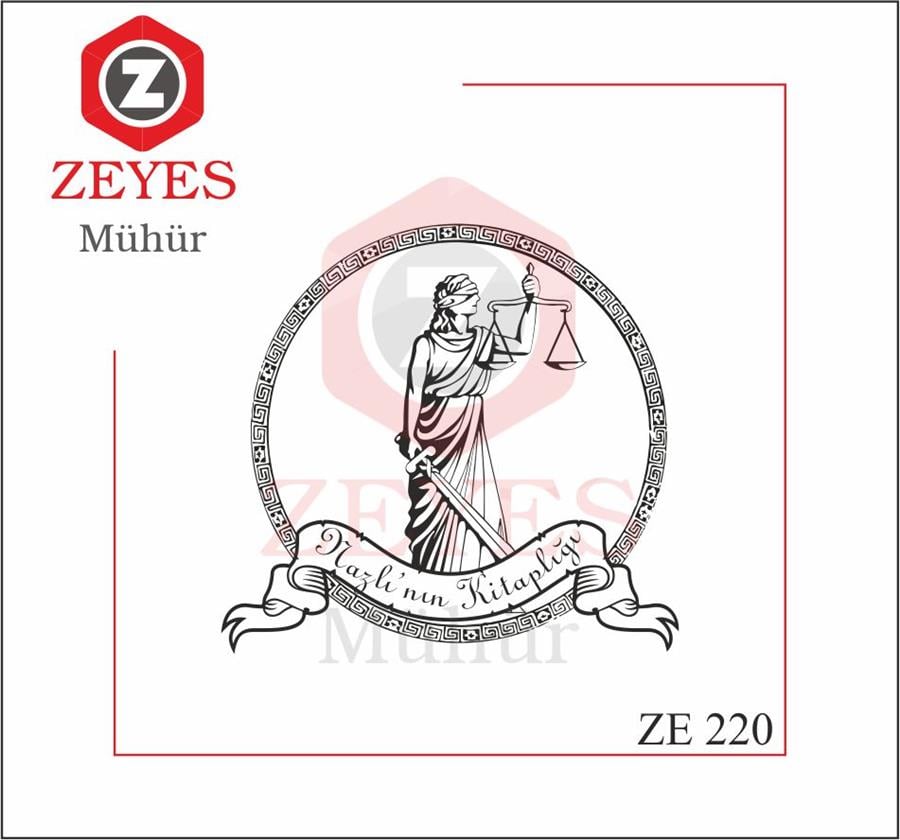 Adalet Avukat Kitap Mührü ZE 220