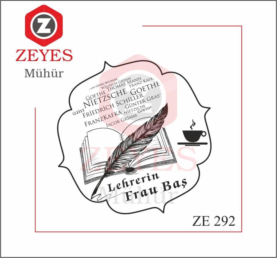 Almanca Ögretmeni Kitap Mührü  ZE 292