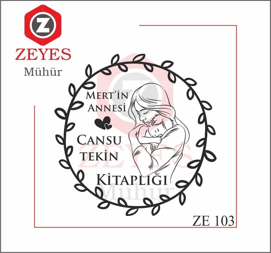 Anne ve Bebegi Kitap Mührü ZE 103