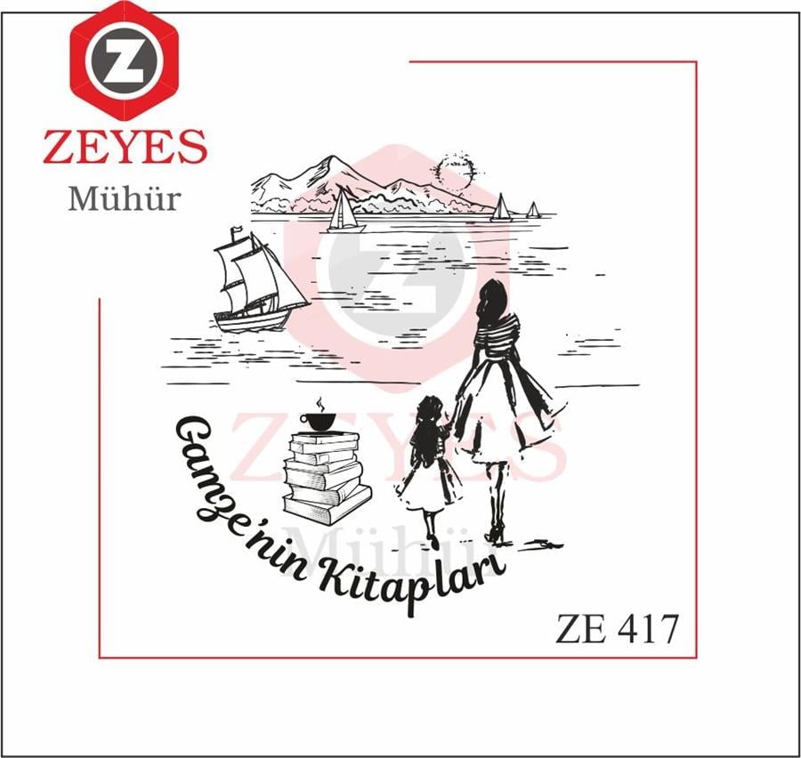 Anne ve Kizi Kitap Mührü   ZE 417