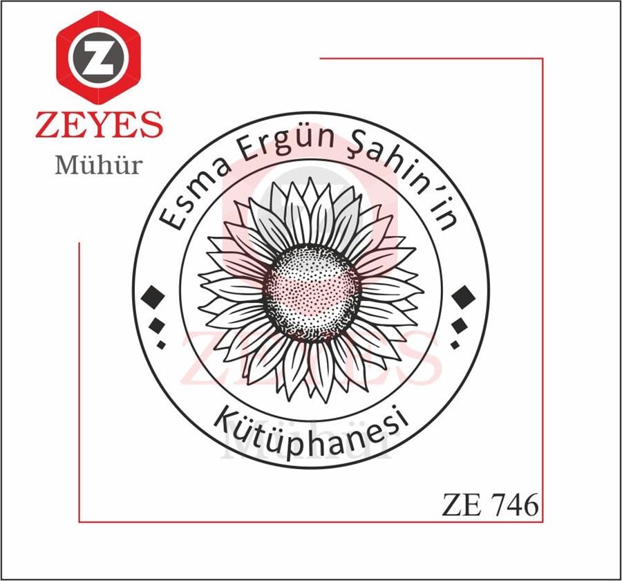 Ayçiçegi Kitap Mührü   ZE 746