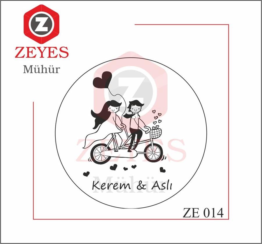 Bisiklet Ask Sevgi Mührü ZE 014