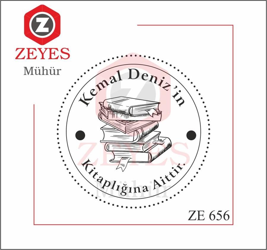 Çerçeveli Kitap Mührü  ZE 656