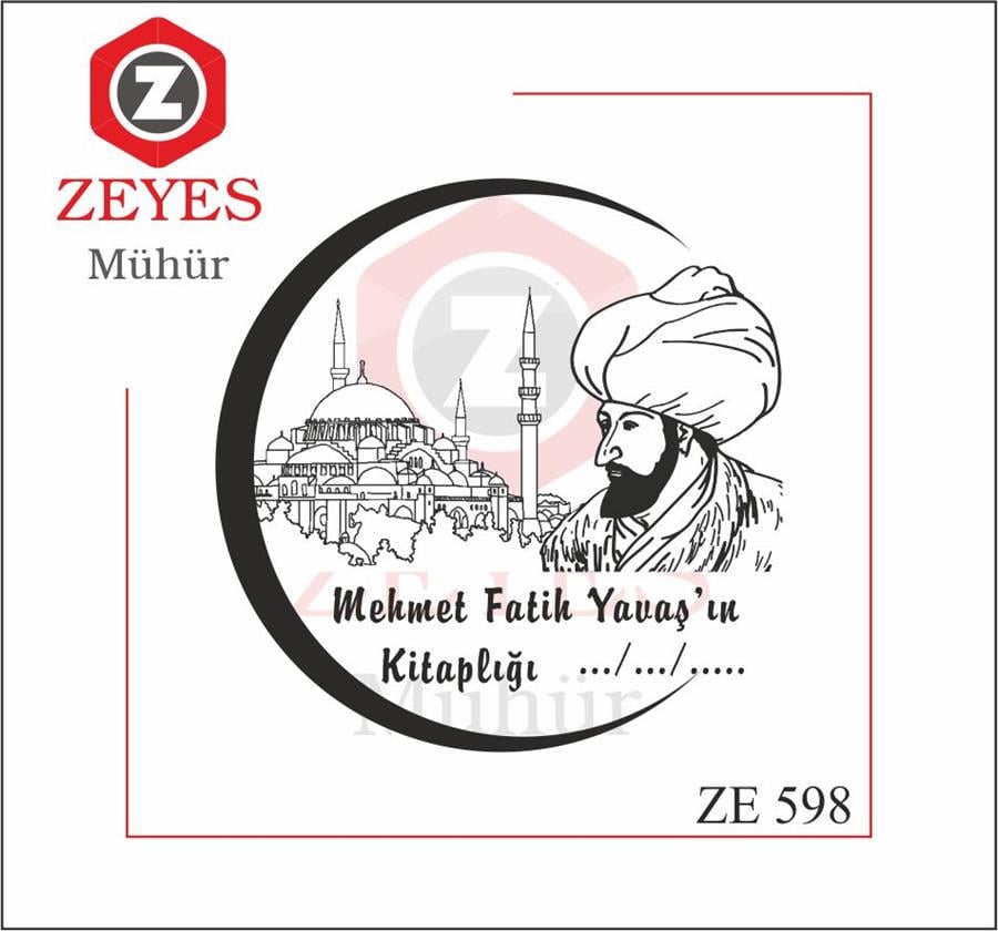Fatih Sultan Mehmet Kitap Mührü   ZE 598