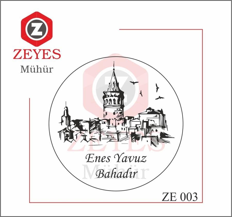 Galata Kulesi Istanbul Mührü ZE 003