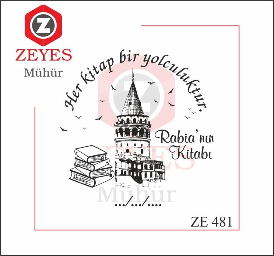 Galata Kulesi Kitap Mührü   ZE 481