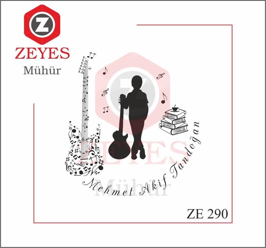 Gitar Müzik Ögretmeni Kitap Mührü   ZE 290