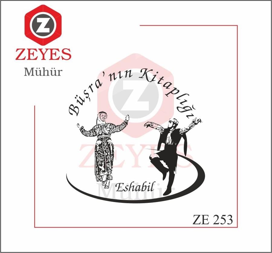 Halkoyunu Kitap Mührü  ZE 253