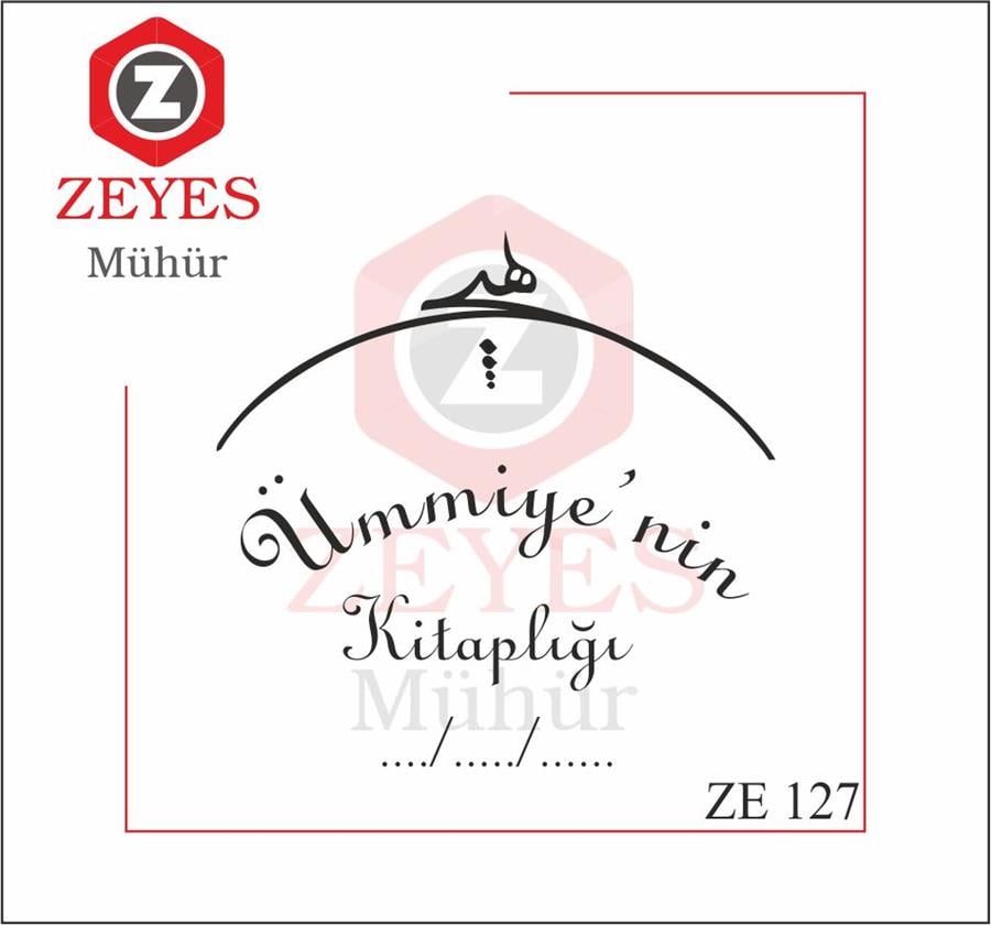 Hiç Hat Yazisi  Kitap Mührü ZE 127