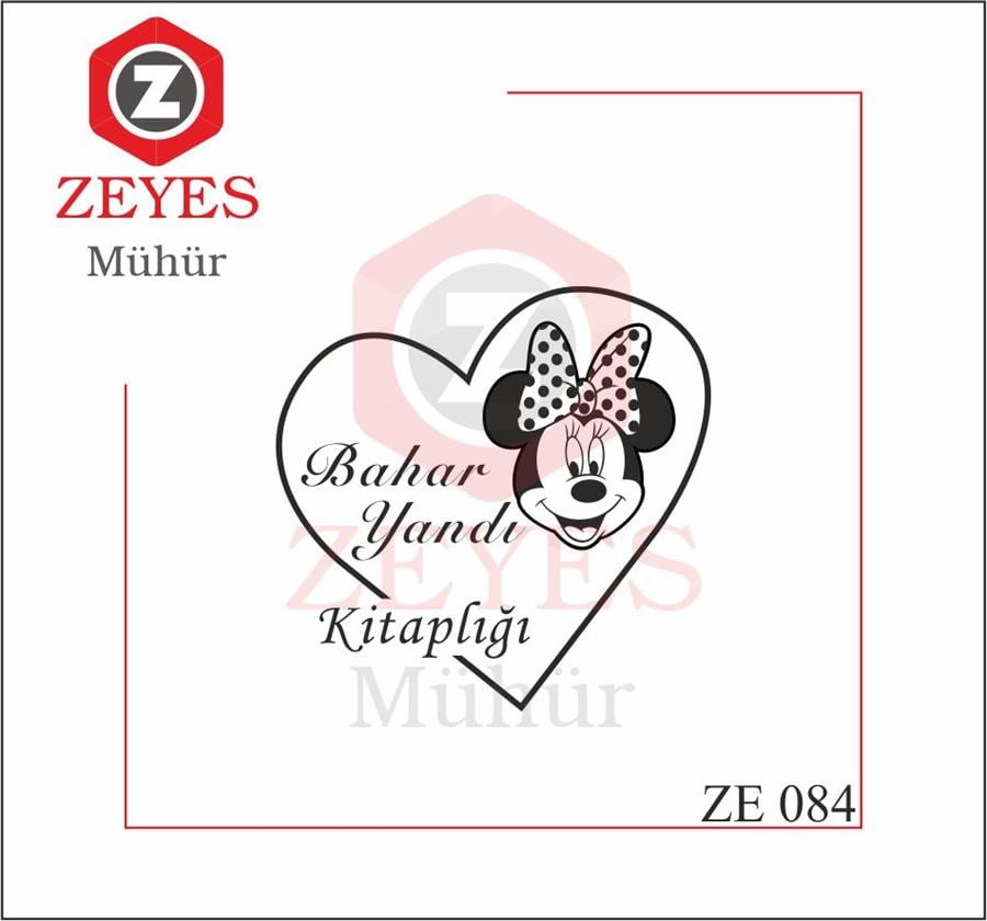 Kalpli Çerçeveli Minnie Mouse Kitap Mührü ZE084