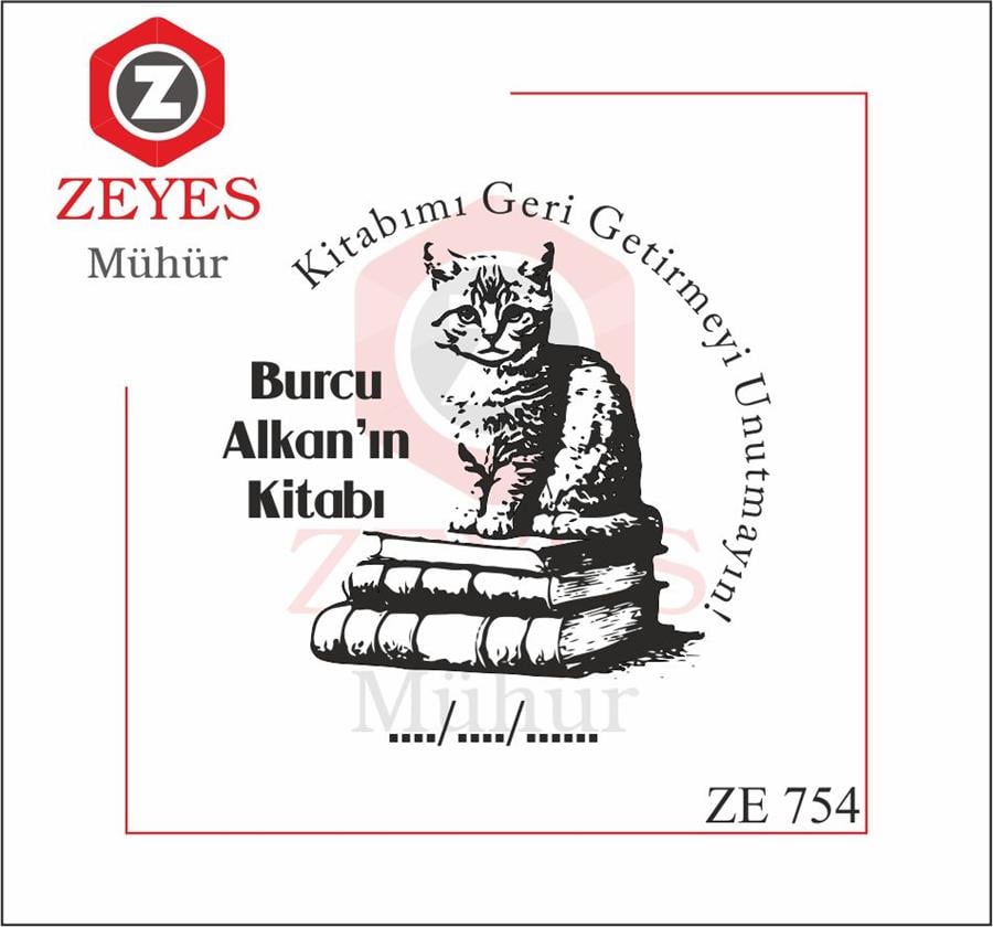 Kitaplar ve Kedi Mührü   ZE 754