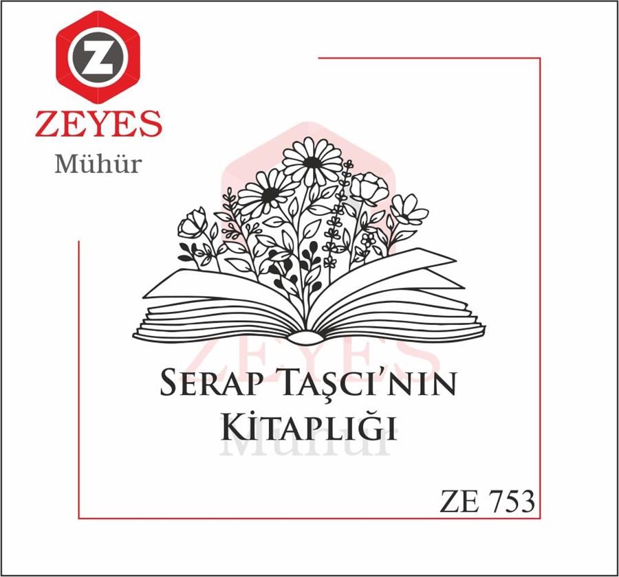 Kitaptan Açan Çiçekler Mührü   ZE 753