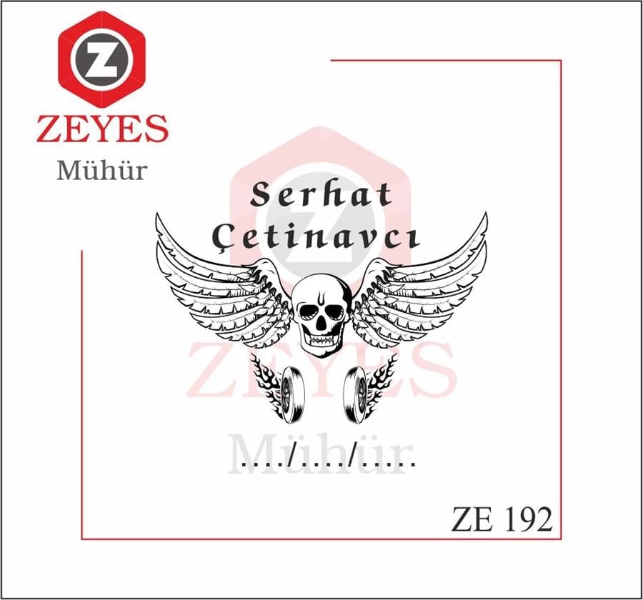 Kurukafa ve Kanatli Kitap Mührü ZE 192