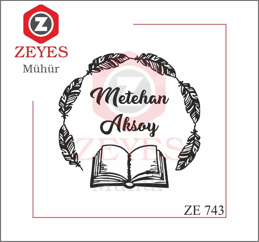 Kus Tüyleri ve Açik Kitap  Mührü   ZE 743