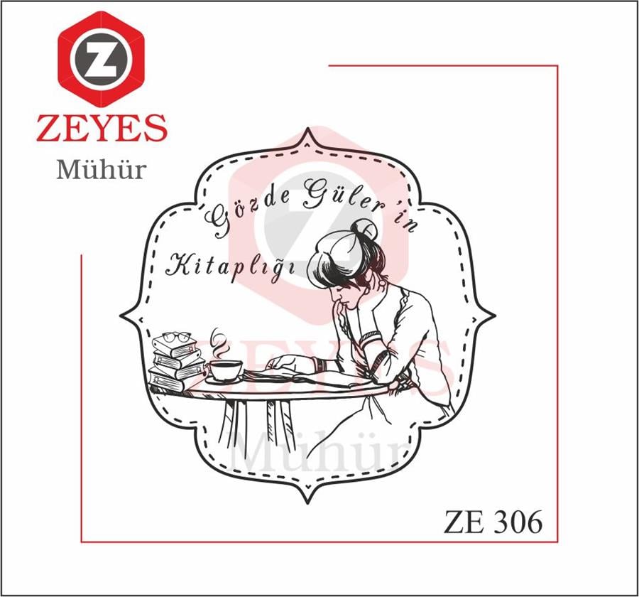 Masada Kitap Okuyan Kiz Kitap Mührü ZE 306