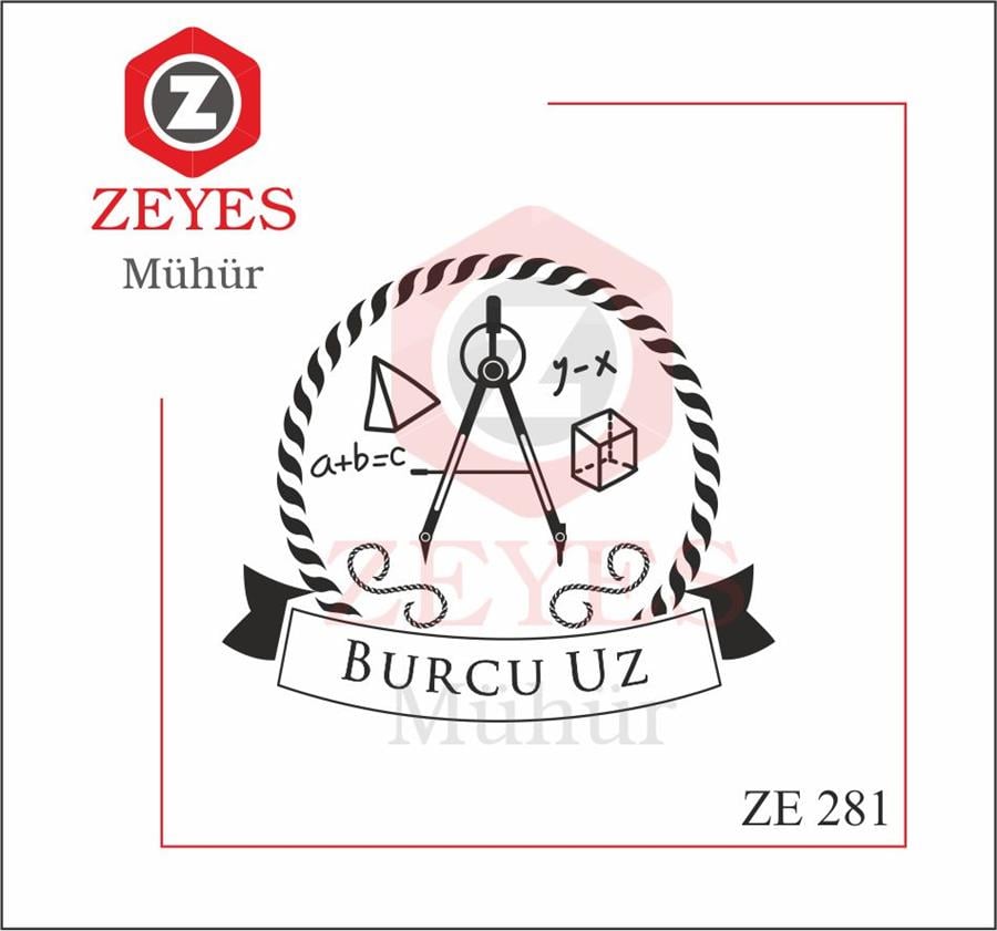Matematik Ögretmeni Mührü  ZE 281