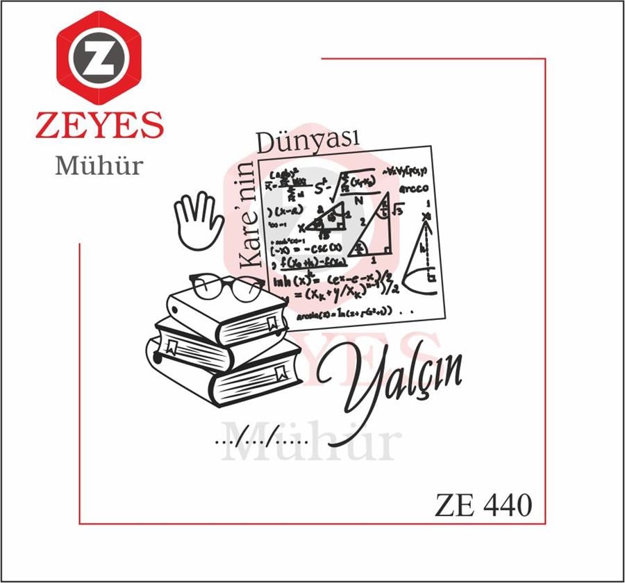 Matematik Ögretmeni Mührü   ZE 440