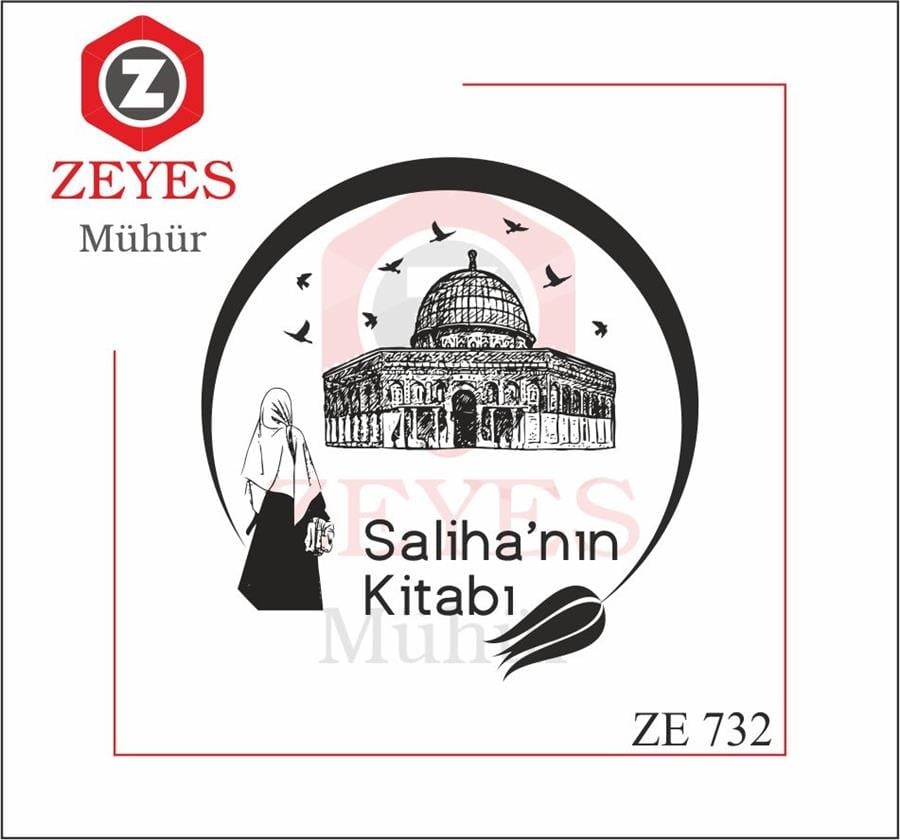 Mescid-i Aksa'yi  Huzurla Izleyen Kadin  Kitap Mührü  ZE 732