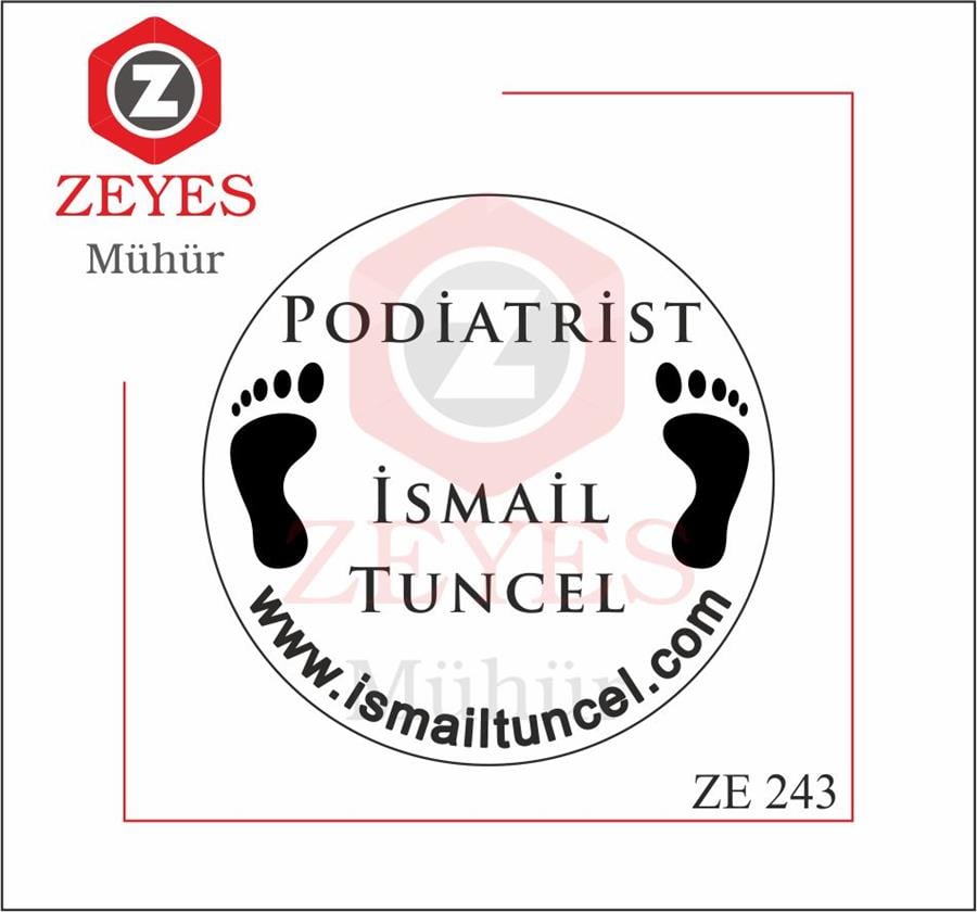 Podiatrist Mührü ZE 243