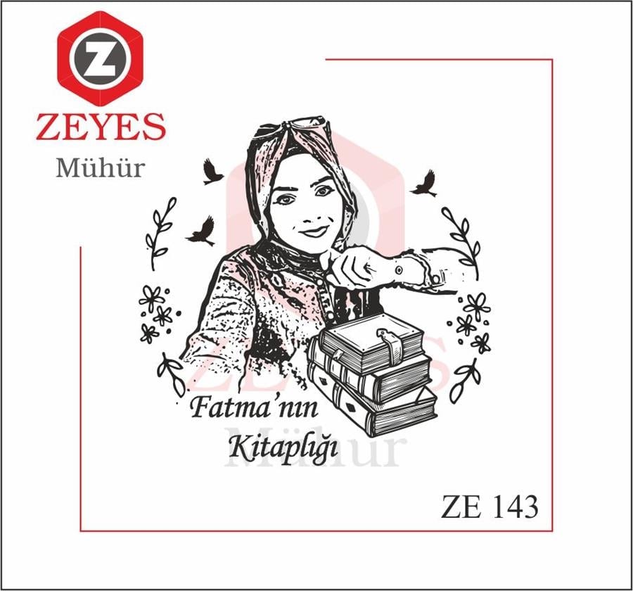 Portre Kitap Mührü  ZE 143