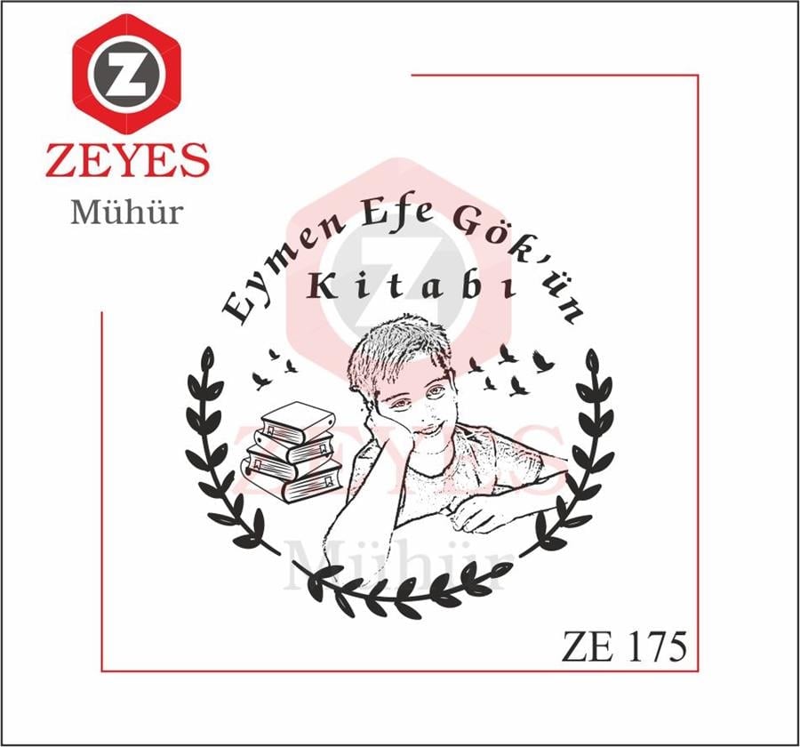 Portre Kitap Mührü  ZE 175