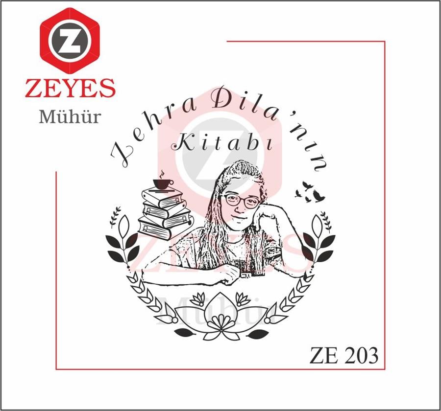 Portre Kitap Mührü  ZE 203