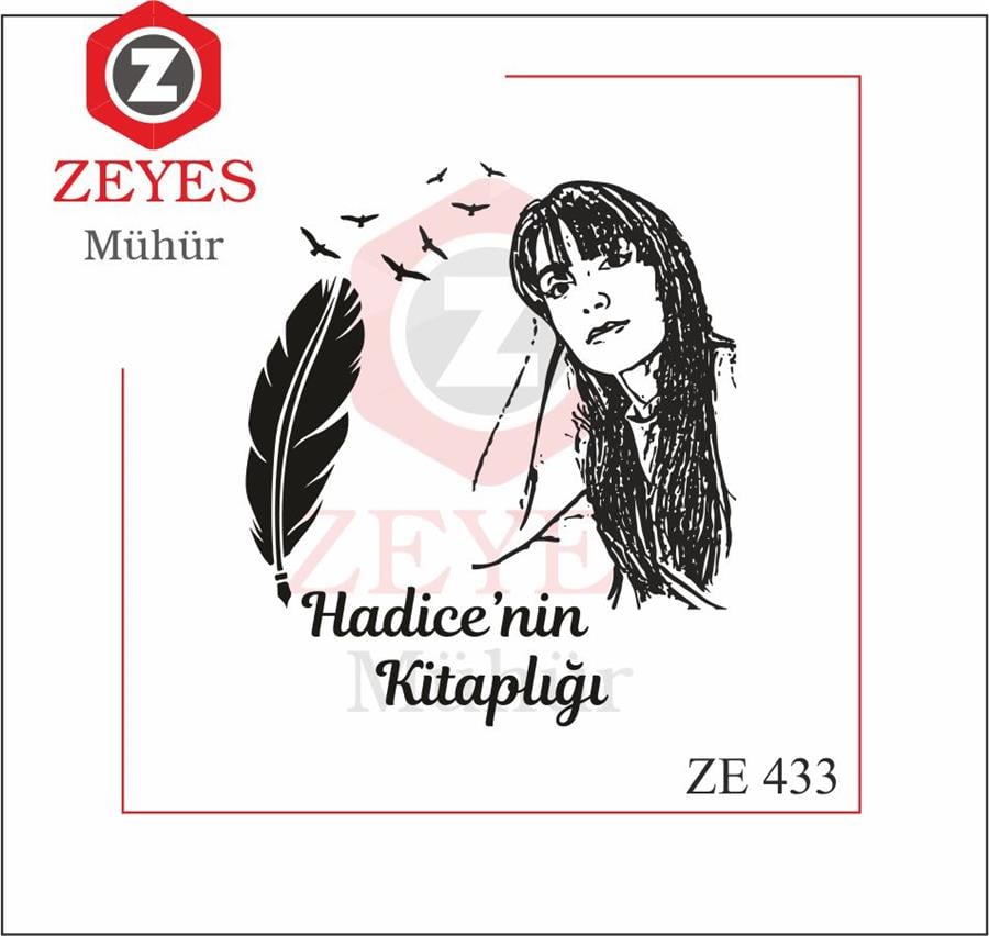 Portre - Kus Tüyü Kitap Mührü   ZE 433