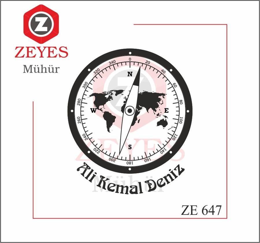 Pusula - Dünya  Kitap Mührü   ZE 647