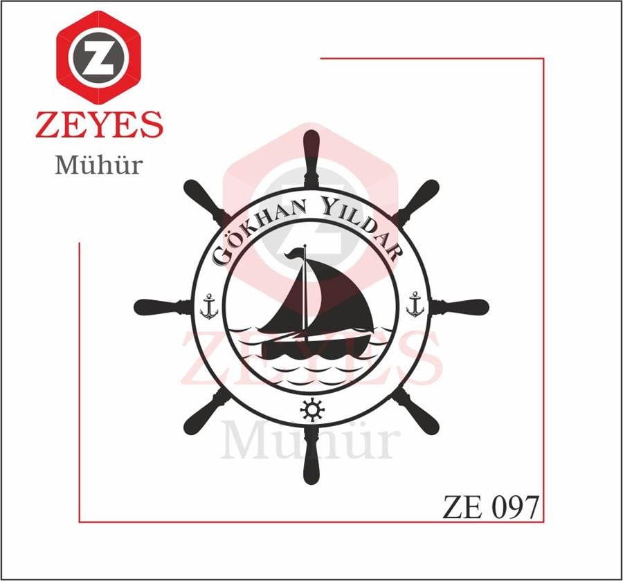 Tekne Deniz Kitap Mührü   ZE 097