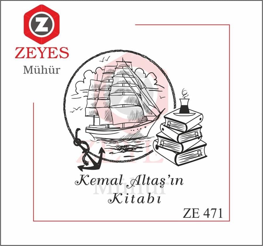 Tekne ve Deniz Kitap  Mührü   ZE 471