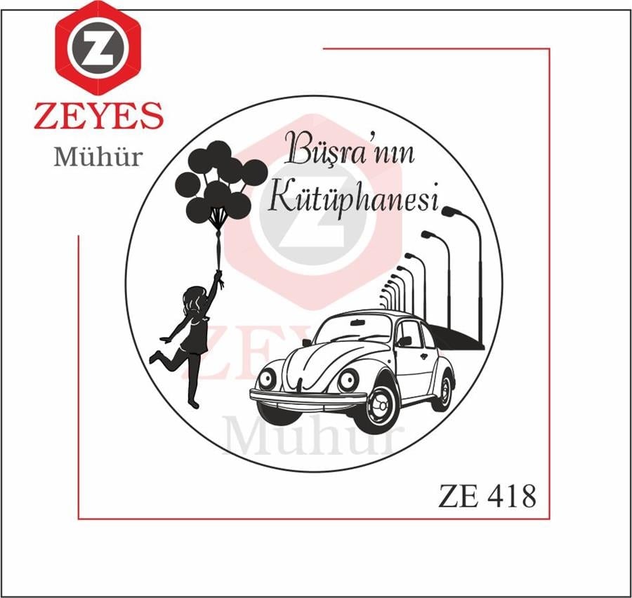 Uçan Balonlu Kiz ve Vosvos Kitap Mührü   ZE 418