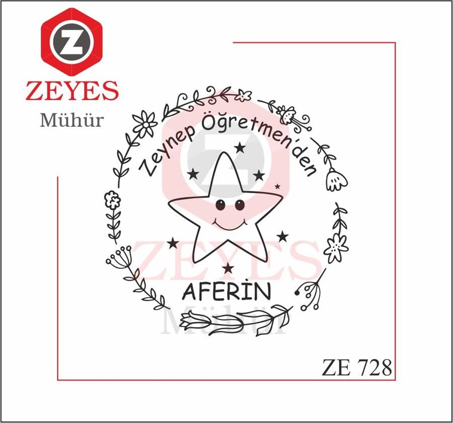 Yildizli Aferin Mührü   ZE 728