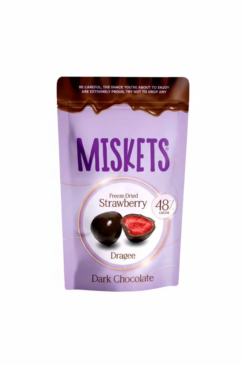 Bitter Çikolata Kaplamalı Çilek 80 gr