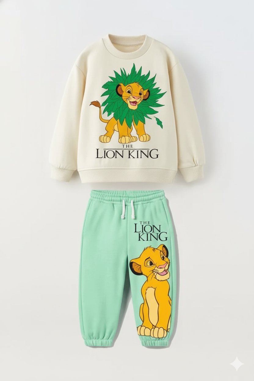 Erkek Çocuk Lion Karekter Baskılı 3iplik Takım