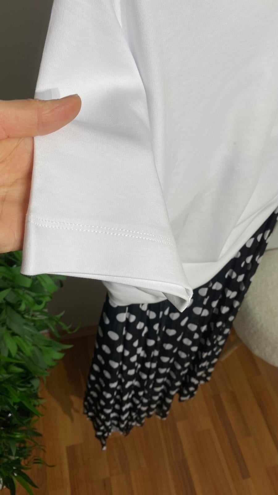 Kadın COS Stil Premium Basic Beyaz Tişört