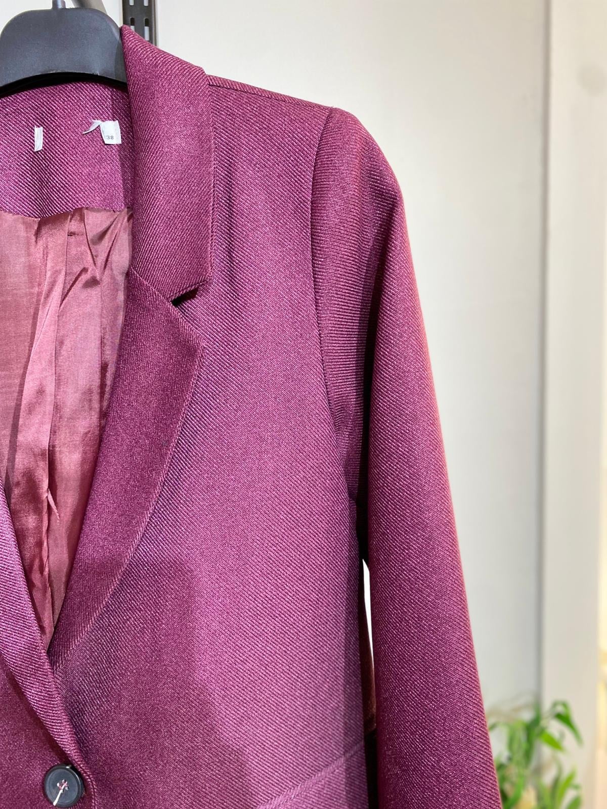 Kadın Tek Düğmeli Klasik Blazer Ceket