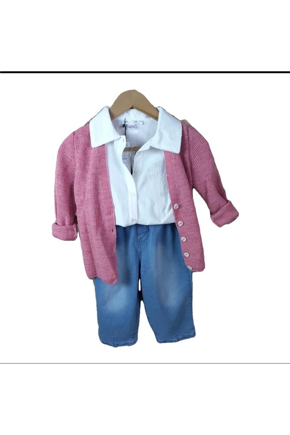 Kız Çocuk Bel Lastikli Balon Jeans