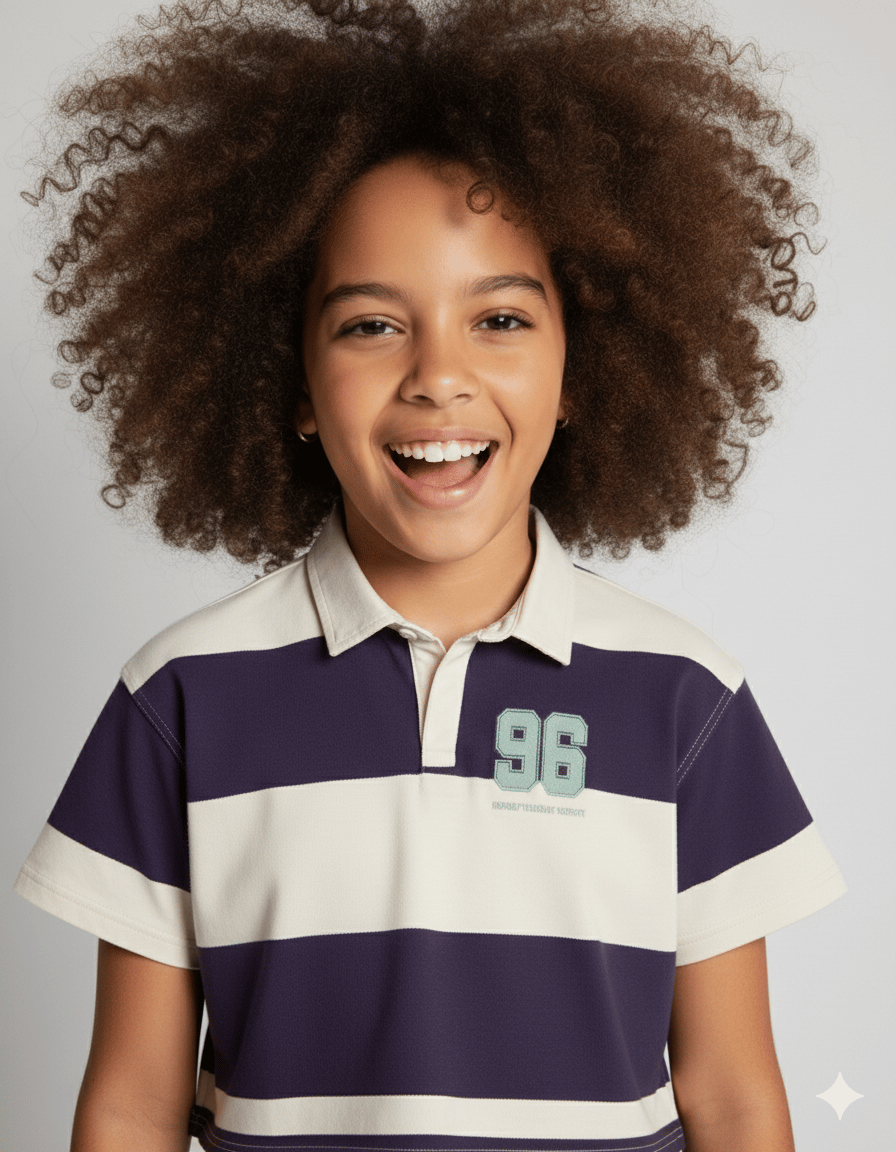 Kız Çocuk Polo Yaka T-shirt