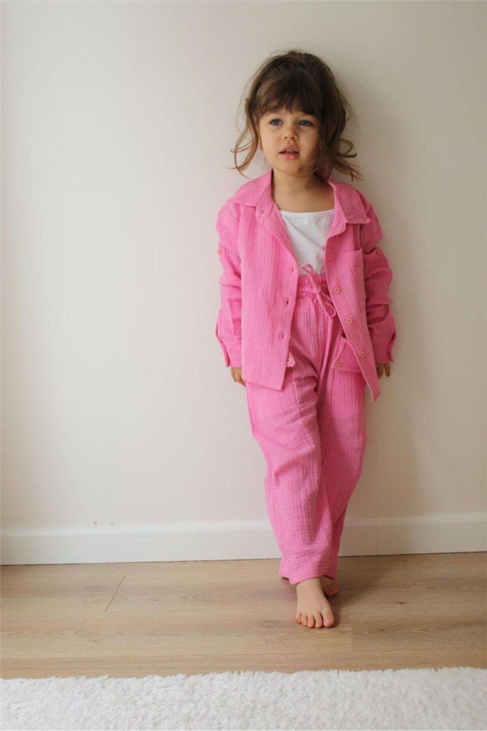 Kız Çocuk Yazlık Takım (pembe)