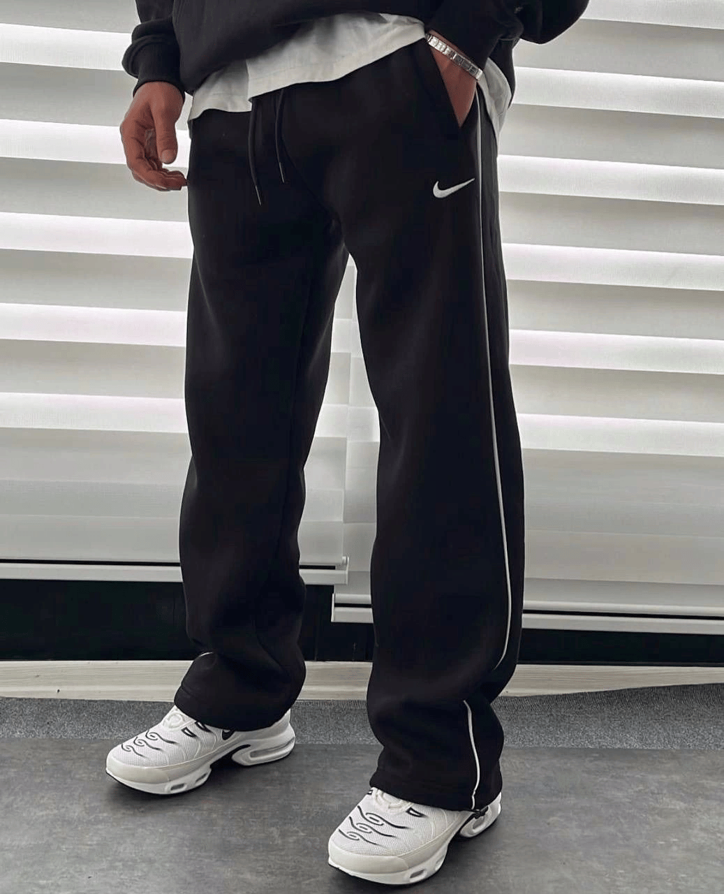 2 İPLİK PAMUKLU KUMAŞ NK BAGGY YANDAN BİYELİ EŞOFMAN ALTI