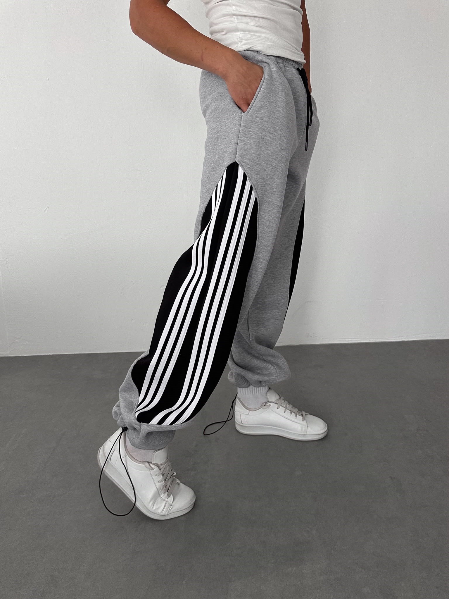 AD ULTRA BAGGY FUL PARCALI EŞOFMAN GRİ