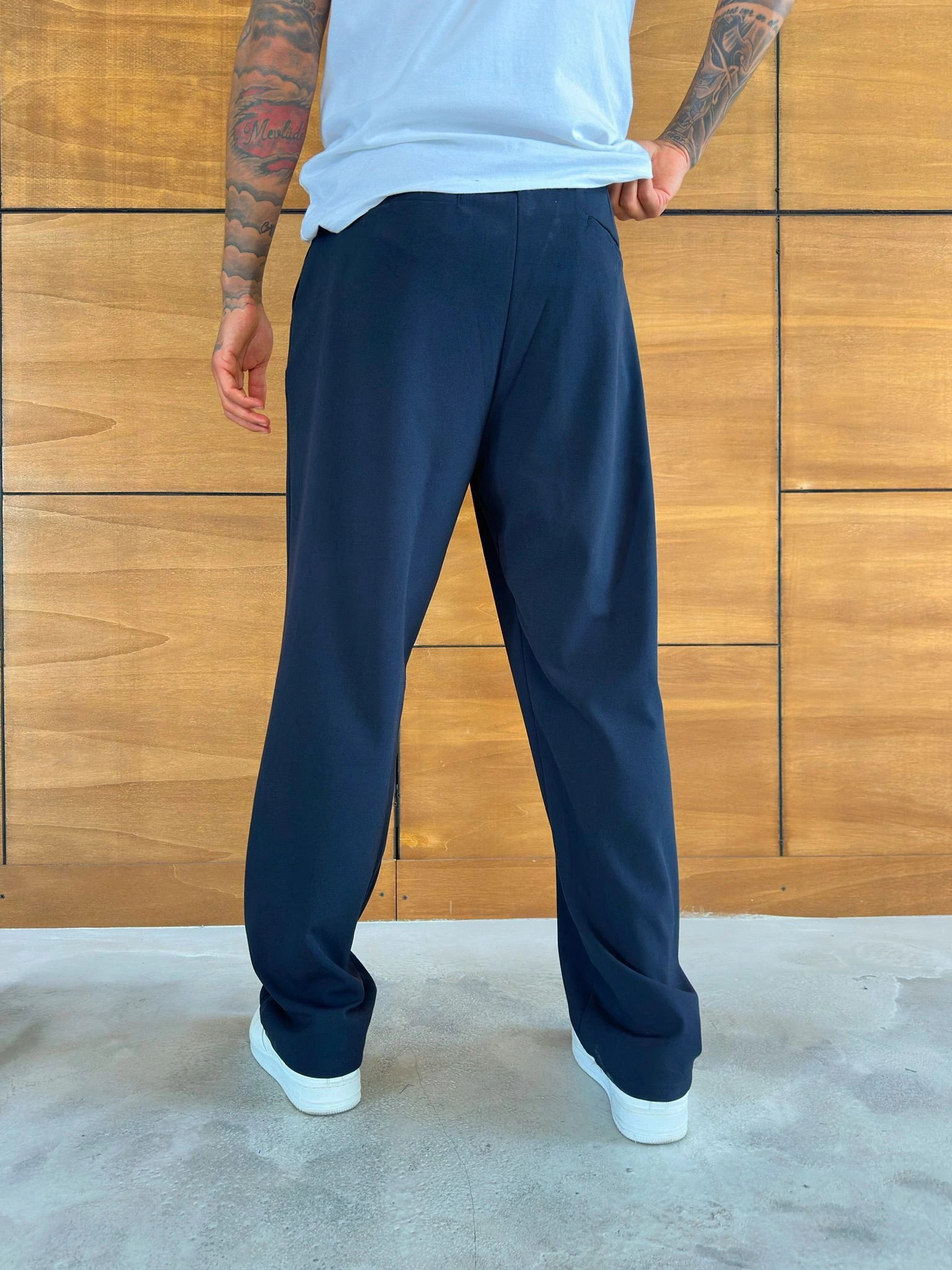 BAGGY KALIP WELL PİLELİ PANTOLON LACİ