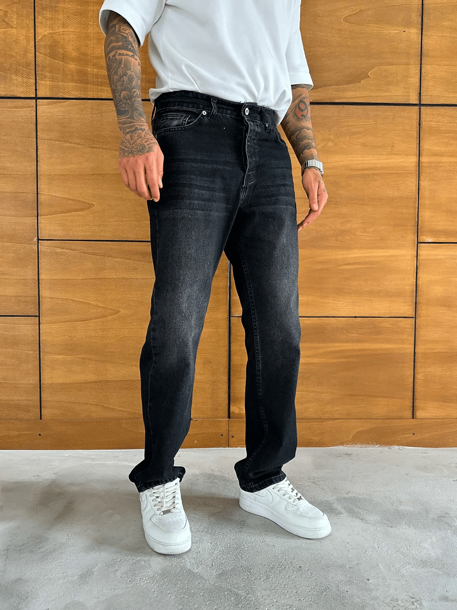 BAGGY KALIP YIKAMALI JEAN FÜME