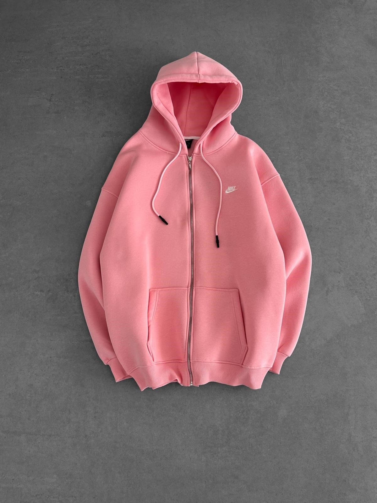 BASİC NK 3 İPLİK PAMUKLU HIRKA PEMBE
